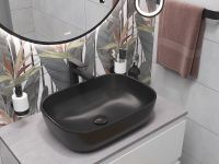 Зеркало Cersanit Eclipse 90 64148 с подсветкой Черное с датчиком движения — фото 4, Зеркала в ванную комнату