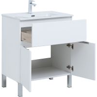 Тумба под раковину Aquanet Алвита New 70 303901 Белая матовая — фото 4, Мебель для ванной