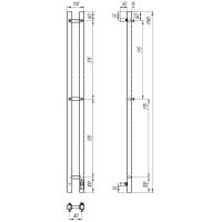 Электрический полотенцесушитель Point Гермес PN13812 П3 80x1200 диммер справа Хром — фото 5, Электрические полотенцесушители
