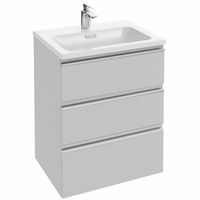 Тумба под раковину Jacob Delafon Vox 60 EB2050-RA-G1C подвесная Белая глянцевая — фото 1, Тумбы под раковину