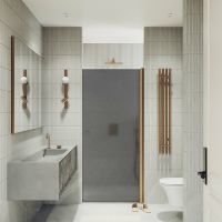 Товар: Душевая дверь Maybah Glass MGD-801-2 600x1980 на монопетле Бронза стекло графитовое матовое - фото 2 Душевая дверь Maybah Glass MGD-801-2 600x1980 на монопетле Бронза стекло графитовое матовое — фото 2, Душевые двери в нишу