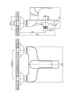 Смеситель для ванны Orange Aristo M19-100w Белый глянец — фото 9, Смесители