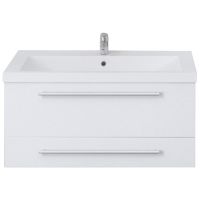 Тумба под раковину 1MarKa Соната 58П 2 ящика Белая — фото 1, Тумбы под раковину