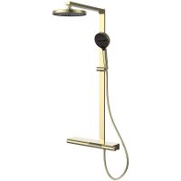 Душевая система Vincea Aspire VSFS-4AS1BG Брашированное золото — фото 1, Душевые стойки