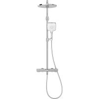 Душевая система Jacob Delafon Avid E97389RU-9-CP с термостатом Хром — фото 2, Душевое оборудование. Душевая программа