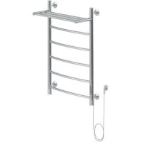 Электрический полотенцесушитель Aquanet Romeo 80х50 R 281991 с полкой Хром — фото 1, Электрические полотенцесушители