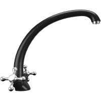 Смеситель для кухни Ulgran Classic U-013-344 Ультра-черный — фото 1, Смесители