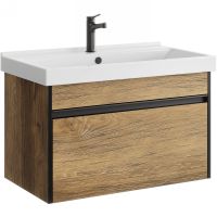 Тумба под раковину Aqwella Urban 80 URB0108DB подвесная Дуб балтийский — фото 1, Мебель для ванной