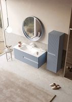 Зеркало Orka Moonlight 75x75 3001335 с подсветкой Голубое матовое — фото 2, Мебель для ванной