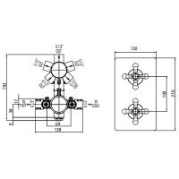 Смеситель для душа Bossini Liberty Z00068.022 с термостатом Античная бронза — фото 2, Смесители