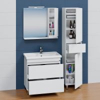 Тумба под раковину СанТа Марс 80 700295 Белая — фото 2, Тумбы под раковину