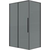 Душевая стенка Grossman Galaxy 90 200.K33.01.90.42.10 профиль Графит сатин стекло тонированное — фото 2, Боковые стенки