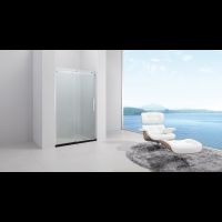 Душевая дверь Black&White Stellar Wind S218 120 2181200 профиль Хром стекло прозрачное — фото 7, Душевые двери в нишу