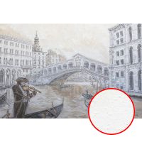 Фреска Ortograf Венеция 9028 Фактура бархат FX Флизелин (3*2) Серый, Город/Люди/Живопись — фото 1, Фрески