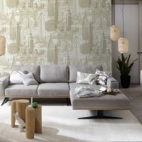 Обои Solo New York SL8631-21 Винил на флизелине (1,06*10) Бежевый, Город — фото 2, Обои для стен