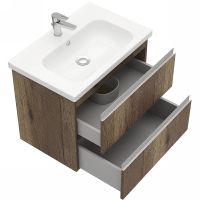 Товар: Тумба под раковину Laparet Electra 70 LE-WCAB-70-222 подвесная Дуб Рока - фото 2 Тумба под раковину Laparet Electra 70 LE-WCAB-70-222 подвесная Дуб Рока — фото 2, Мебель для ванной