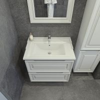 Тумба под раковину Caprigo Ponza 70 13520-В231 подвесная Белая матовая — фото 3, Тумбы под раковину