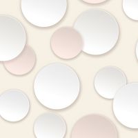 Обои Andrea Rossi Gallinara 54311-3 Винил на флизелине (1,06*10,05) Бежевый/Белый/Розовый, Абстракция/Геометрия — фото 1, Обои для стен