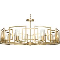 Товар: Люстра Maytoni House Bowi H009PL-08G Прозрачная Золото - фото 2 Люстра Maytoni House Bowi H009PL-08G Прозрачная Золото — фото 2, Люстры