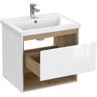 Товар: Тумба под раковину Cersanit Louna 60 64070 подвесная Белая - фото 5 Тумба под раковину Cersanit Louna 60 64070 подвесная Белая — фото 5, Мебель для ванной