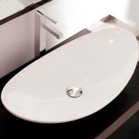 Раковина-чаша Scarabeo Zefiro 68 8206 Белая — фото 1, Раковины накладные