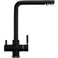 Смеситель для кухни Ulgran Classic U-016-308 Черный — фото 1, Смесители