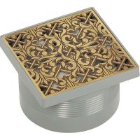 Душевой трап Migliore 112х112 24890 с решеткой Бронза — фото 1, Трапы для душа