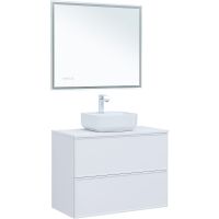 Товар: Тумба под раковину Aquanet Арт 90 313256 подвесная Белая матовая - фото 16 Тумба под раковину Aquanet Арт 90 313256 подвесная Белая матовая — фото 16, Мебель для ванной