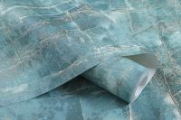 Обои Артекс Монблан 10948-06 Винил на флизелине (1,06*10,05) Зеленый/Голубой, Штукатурка/Под камень — фото 8, Обои для стен