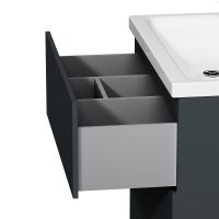 Тумба под раковину AM.PM Gem 75 M90FSX07522GM32 Графит матовый — фото 5, Мебель для ванной