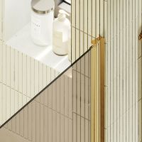 Товар: Душевая дверь Maybah Glass MGD-798-3 600x1980 на монопетле Золото стекло бронзовое - фото 5 Душевая дверь Maybah Glass MGD-798-3 600x1980 на монопетле Золото стекло бронзовое — фото 5, Душевые двери в нишу