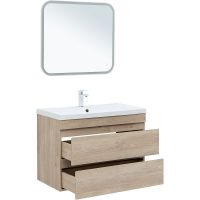 Тумба под раковину Aquanet Нота New 90 334199 подвесная Дуб светлый — фото 6, Тумбы под раковину