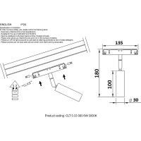 Товар: Трековый светильник Crystal Lux Space CLT 0.33 003 6W BL 3000K Черный - фото 4 Трековый светильник Crystal Lux Space CLT 0.33 003 6W BL 3000K Черный — фото 4, Трековые светильники
