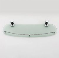 Стеклянная полка Frap F18 Хром арт-F1807 — фото 4, Полки для ванной и душа