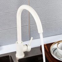 Смеситель для кухни Frap F40899-1 Белый — фото 3, Смесители для кухни