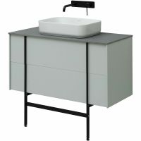 Тумба под раковину Allen Brau Reality 100 1.32007.PWM подвесная Папирус матовый — фото 26, Тумбы под раковину