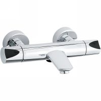 Смеситель для ванны Damixa Slate 575027400 с термостатом Хром — фото 1, Смесители