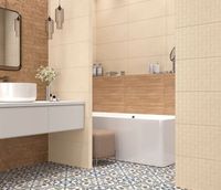 Товар: Керамическая плитка Creto Effetto Mosaico Beige 02 M0425D19602 настенная 25х60 см - фото 2 Керамическая плитка Creto Effetto Mosaico Beige 02 M0425D19602 настенная 25х60 см — фото 2, Керамическая плитка