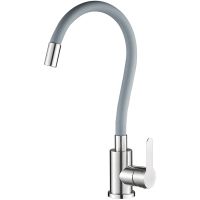 Смеситель для кухни WesnaArt Eko EKO05-141 Сатин Серый — фото 1, Смесители для кухни