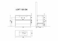 Товар: Тумба Boheme Armadi Art Loft 120 894-120-L подвесная Light Wood - фото 4 Тумба Boheme Armadi Art Loft 120 894-120-L подвесная Light Wood — фото 4, Мебель для ванной