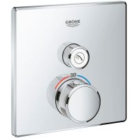 Смеситель для душа Grohe Grohtherm SmartControl 29123000 с термостатом Хром — фото 1, Смеситель для душа
