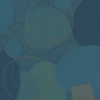 Обои AS Creation Geo Effect 38595-3 Винил на флизелине (0,53*10,05) Бирюзовый/Синий, Геометрия — фото 1, Обои для стен