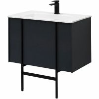 Тумба под раковину Allen Brau Reality 80 1.32005.AM подвесная Антрацит матовый — фото 21, Тумбы под раковину