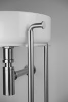 Консоль под раковину Deante Silia 36 CKS_F36A Брашированная сталь — фото 8, Мебель для ванной