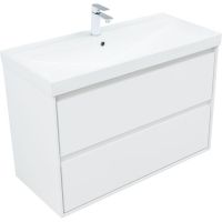Товар: Тумба под раковину Aquanet Милан 100 336370 подвесная Белый глянец - фото 4 Тумба под раковину Aquanet Милан 100 336370 подвесная Белый глянец — фото 4, Тумбы под раковину