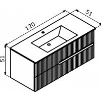 Товар: Тумба с раковиной Orka Moonlight 120 5001508 подвесная Бежевая матовая - фото 10 Тумба с раковиной Orka Moonlight 120 5001508 подвесная Бежевая матовая — фото 10, Мебель для ванной