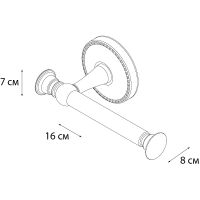 Держатель запасного рулона Fixsen Adele FX-55010A Хром — фото 3, Аксессуары для ванной