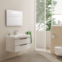 Зеркало SanVit Модерн 80 zmodern080 с подсветкой с кнопочным выключателем — фото 5, Зеркала в ванную комнату