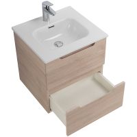 Тумба под раковину BelBagno Etna 50 ETNA-500-2C-SO-RG подвесная Rovere Grigio — фото 4, Тумбы под раковину