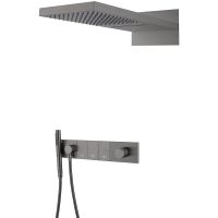 Душевая система Boheme Zodiac 132-GM Оружейная сталь — фото 1, Душевое оборудование. Душевая программа